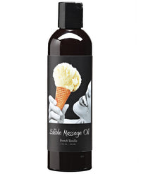 Earthly Body Edible Massage Oil - 8 oz French Vanilla