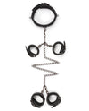 Easy Toys Fetish Set w/Collar, Ankle &amp; Wrist Cuffs - Black