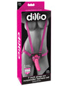 Dillio 7&quot; Strap-On Suspender Harness Set - Pink
