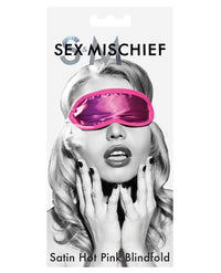 Sex &amp; Mischief Satin Blindfold - Hot Pink
