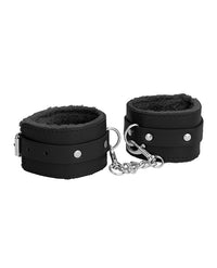 Shots Ouch Plush Leather Ankle Cuffs - Black