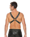 Shots Ouch Men&#039;s Large Buckle Harness - Black