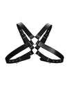 Shots Ouch Men&#039;s Large Buckle Harness - Black