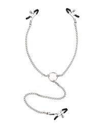 Lux Fetish Adjustable Nipple Clips &amp; Clit Clamp