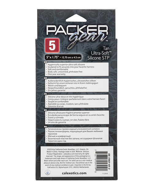 Packer Gear 5&quot; Ultra Soft Silicone STP - Tan