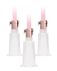 Shots Pumped Clitoral &amp; Nipple Pump Set - Medium Rose Gold