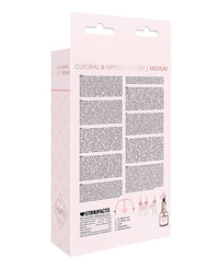 Shots Pumped Clitoral &amp; Nipple Pump Set - Medium Rose Gold