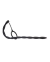 Shots Ouch Urethral Sounding Silicone Plug &amp; Cock Ring Set - Black