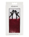 Sex &amp; Mischief Enchanted Feather Nipple Clamps - Burgundy