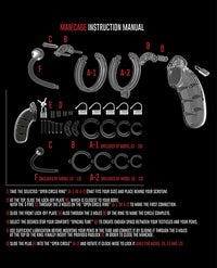 Shots Man Cage Chastity 3.5&quot; Cock Cage w/Plug Model 10 - Clear