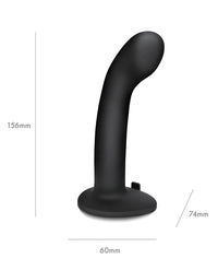 Pegasus 6&quot; Rechargeable P-Spot G-Spot Peg w/Adjustable Harness &amp; Remote Set - Black
