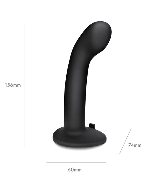 Pegasus 6&quot; Rechargeable P-Spot G-Spot Peg w/Adjustable Harness &amp; Remote Set - Black