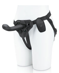 Pegasus 6&quot; Rechargeable P-Spot G-Spot Peg w/Adjustable Harness &amp; Remote Set - Black
