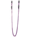 Shots Ouch Adjustable Nipple Clamps w/Chain - Purple