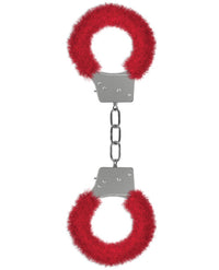 Shots Ouch Beginner&#039;s Handcuffs Furry - Red
