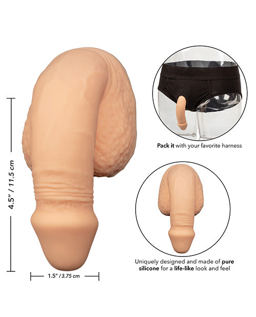 Packer Gear 5&quot; Silicone Packing Penis - Ivory