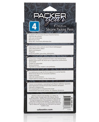 Packer Gear 4&quot; Silicone Packing Penis - Black