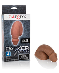 Packer Gear 4&quot; Silicone Packing Penis - Brown