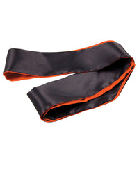 The 9&#039;s Orange is the New Black Satin Sash Reversible Blindfold