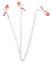 The 9&#039;s Orange is the New Black Triple Your Pleasure Clamps &amp; Chain