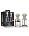 Blush Temptasia Clit &amp; Nipple Large Twist Suckers - Clear Set of 2