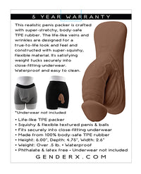 Gender X 4&quot; Packer - Dark