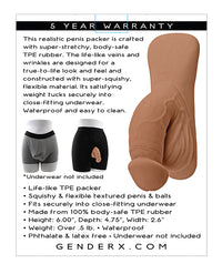 Gender X 4&quot; Packer - Tan