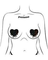 Pastease Premium Melty Heart - Black O/S