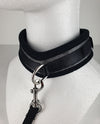 Spartacus Collar &amp; Leash - Neoprene Silver
