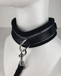 Spartacus Collar &amp; Leash - Neoprene Silver