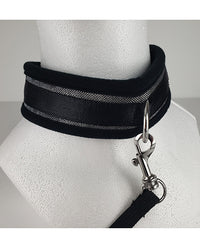 Spartacus Collar &amp; Leash - Neoprene Silver