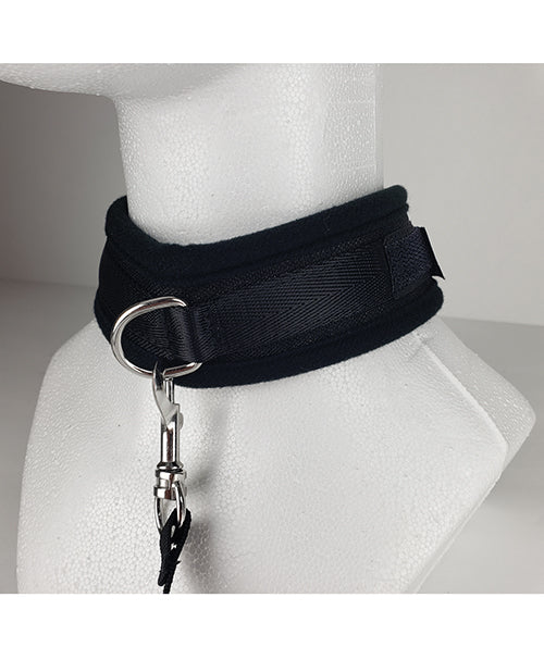 Spartacus Collar &amp; Leash - Neoprene Black