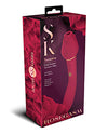 Secret Kisses Rosegasm Twosome Dual Ended Rose Bud w/Clitoral Suction &amp; G-Spot Vibe - Red