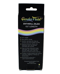 Gender Fluid 6.5&quot; Enthrall Strap On Dildo - Black