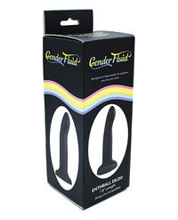Gender Fluid 7.8&quot; Enthrall Strap On Dildo - Black