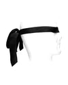 Shots Ouch Black &amp; White Satin Bondage Tie - Black