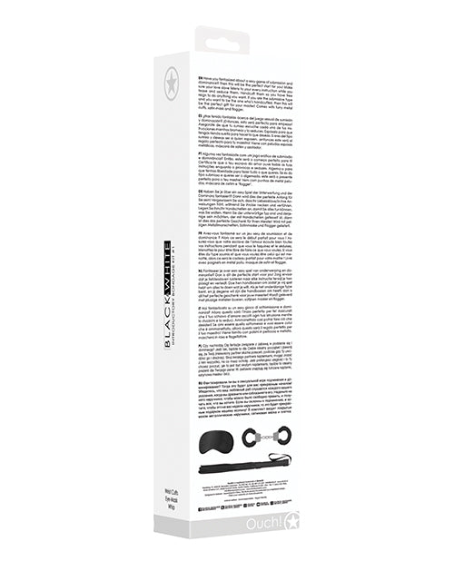 Shots Ouch Black &amp; White Introductory Bondage Kit #1 - Black