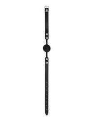 Shots Ouch Black &amp; White Silicone Ball Gag - Black