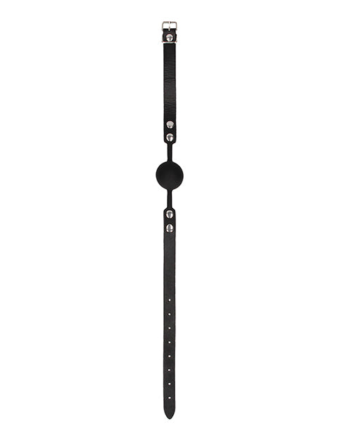 Shots Ouch Black &amp; White Silicone Ball Gag - Black