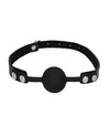 Shots Ouch Black &amp; White Silicone Ball Gag - Black