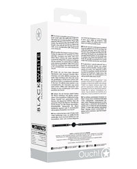 Shots Ouch Black &amp; White Silicone Ball Gag - Black