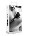 Shots Ouch Black &amp; White Silicone Ball Gag - Black