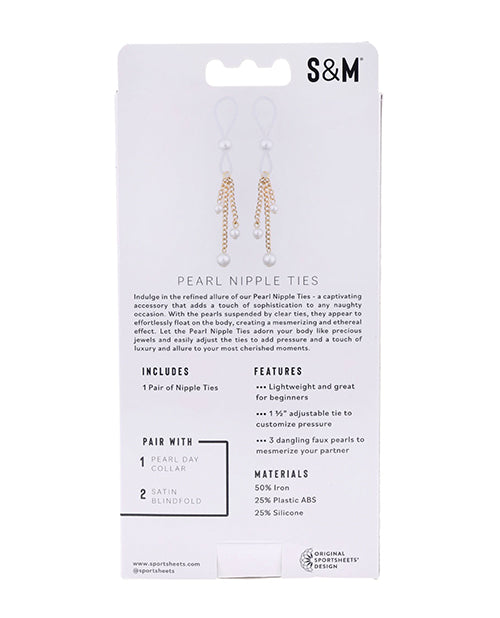 Sex &amp; Mischief Pearl Nipple Ties