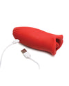 Shegasm Lickgasm Kiss + Tell Silicone Kissing &amp; Vibrating Clitoral Stimulator - Red