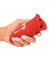 Shegasm Lickgasm Kiss + Tell Silicone Kissing &amp; Vibrating Clitoral Stimulator - Red