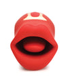 Shegasm Lickgasm Kiss + Tell Silicone Kissing &amp; Vibrating Clitoral Stimulator - Red