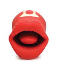 Shegasm Lickgasm Kiss + Tell Silicone Kissing &amp; Vibrating Clitoral Stimulator - Red