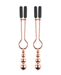 Selopa Beaded Nipple Clamps - Rose Gold