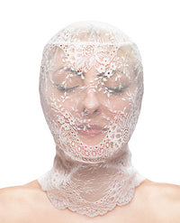 Fetish &amp; Fashion Lace Hood - White