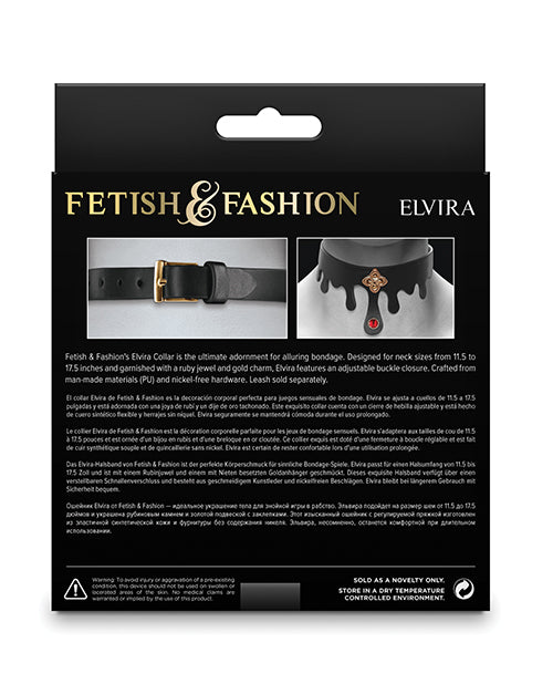 Fetish &amp; Fashion Elvira Collar - Black